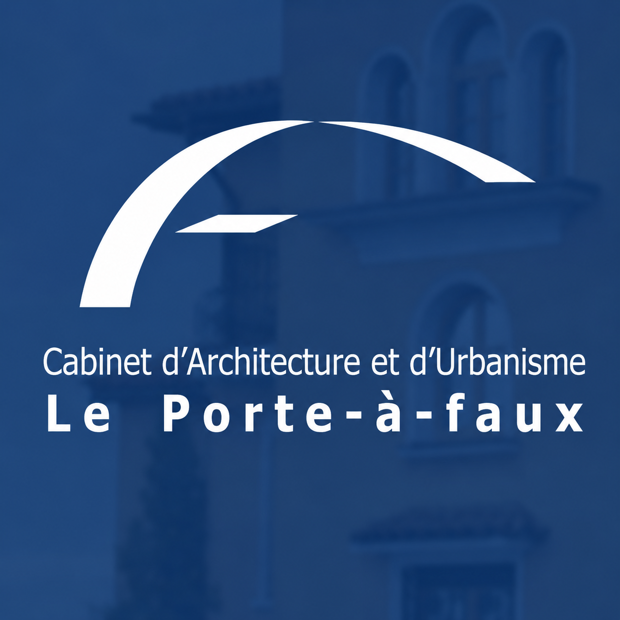 Logo du Cabinet d'Architecture et d'Urbanisme Le Porte-à-faux
